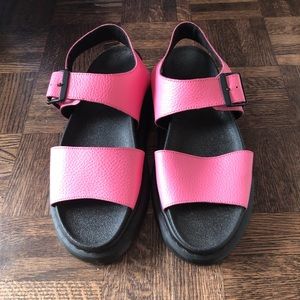 Doc martens pink sandals size 39/8